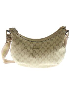 Gucci GG Canvas Shoulder Bag Beige
